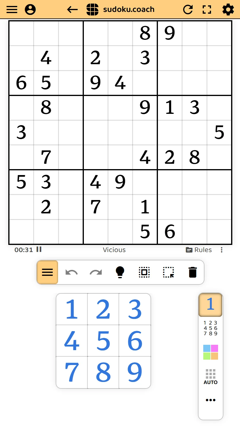 sudoku.coach screenshot
