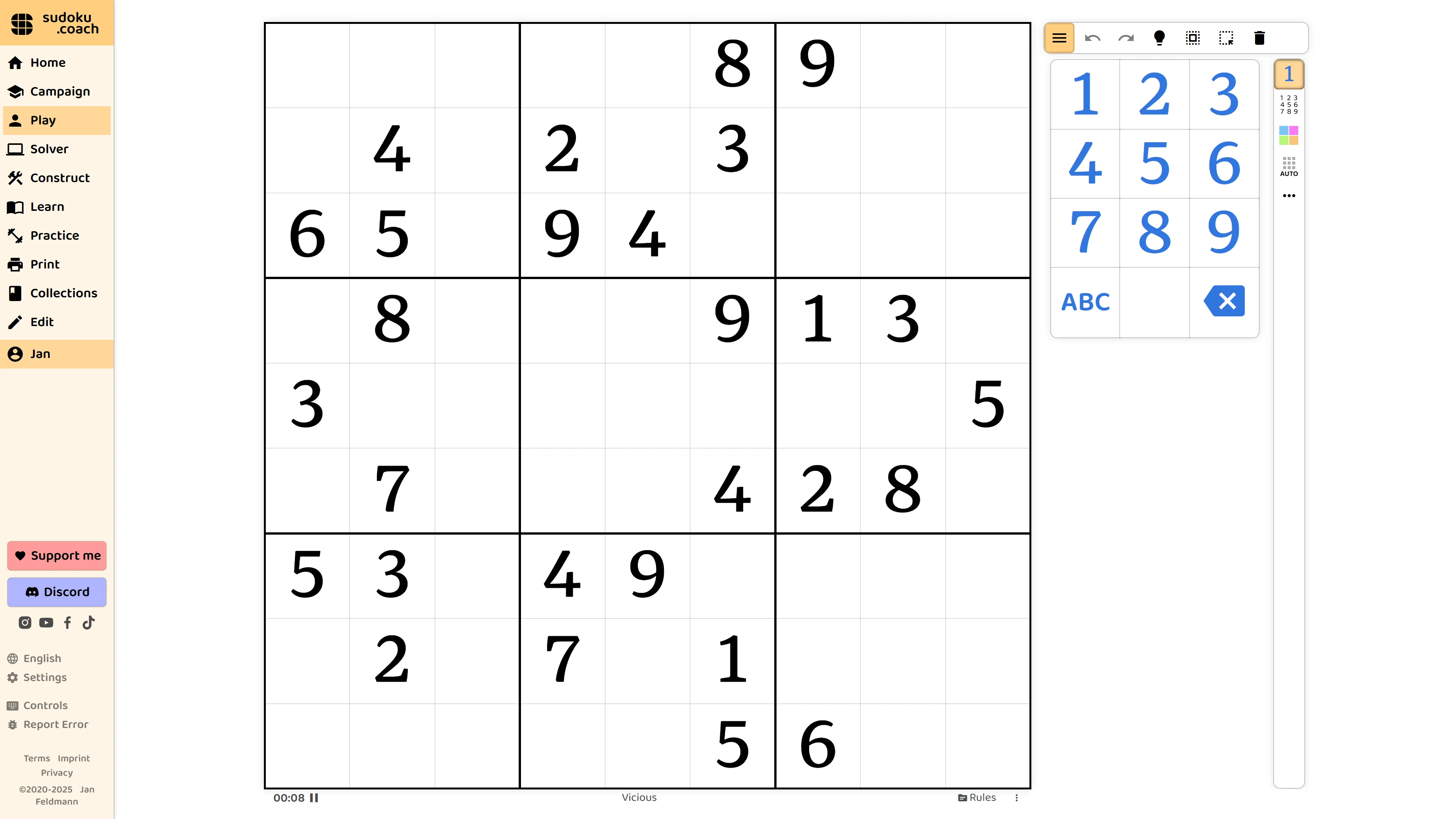 sudoku.coach screenshot